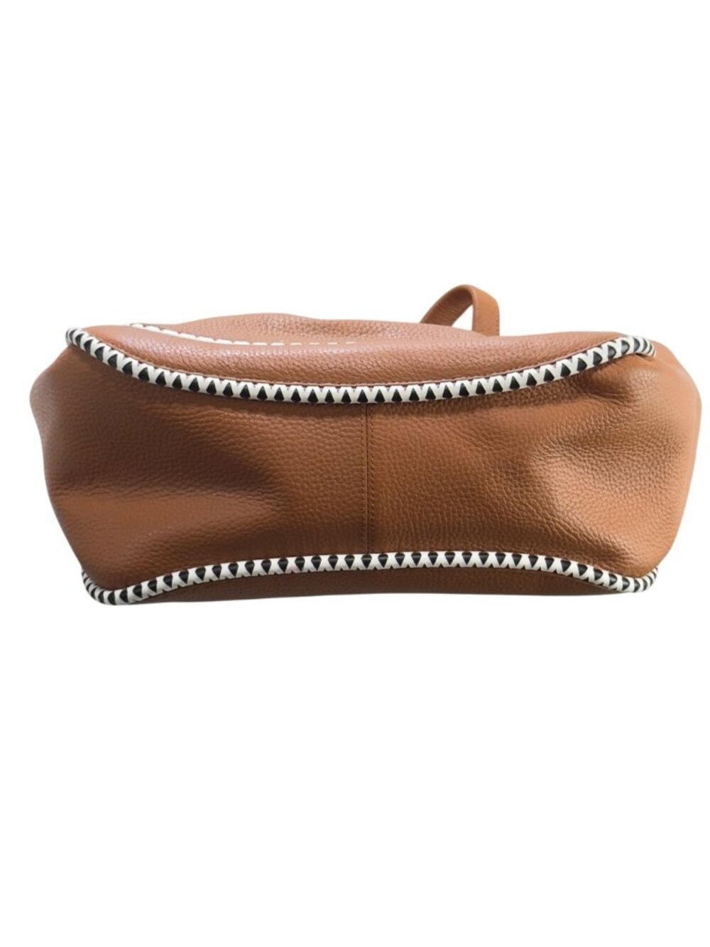 KATE SPADE New York Sheffield Dorma Brown Leather Tote White/Black Trim Detail - Picture 12 of 13